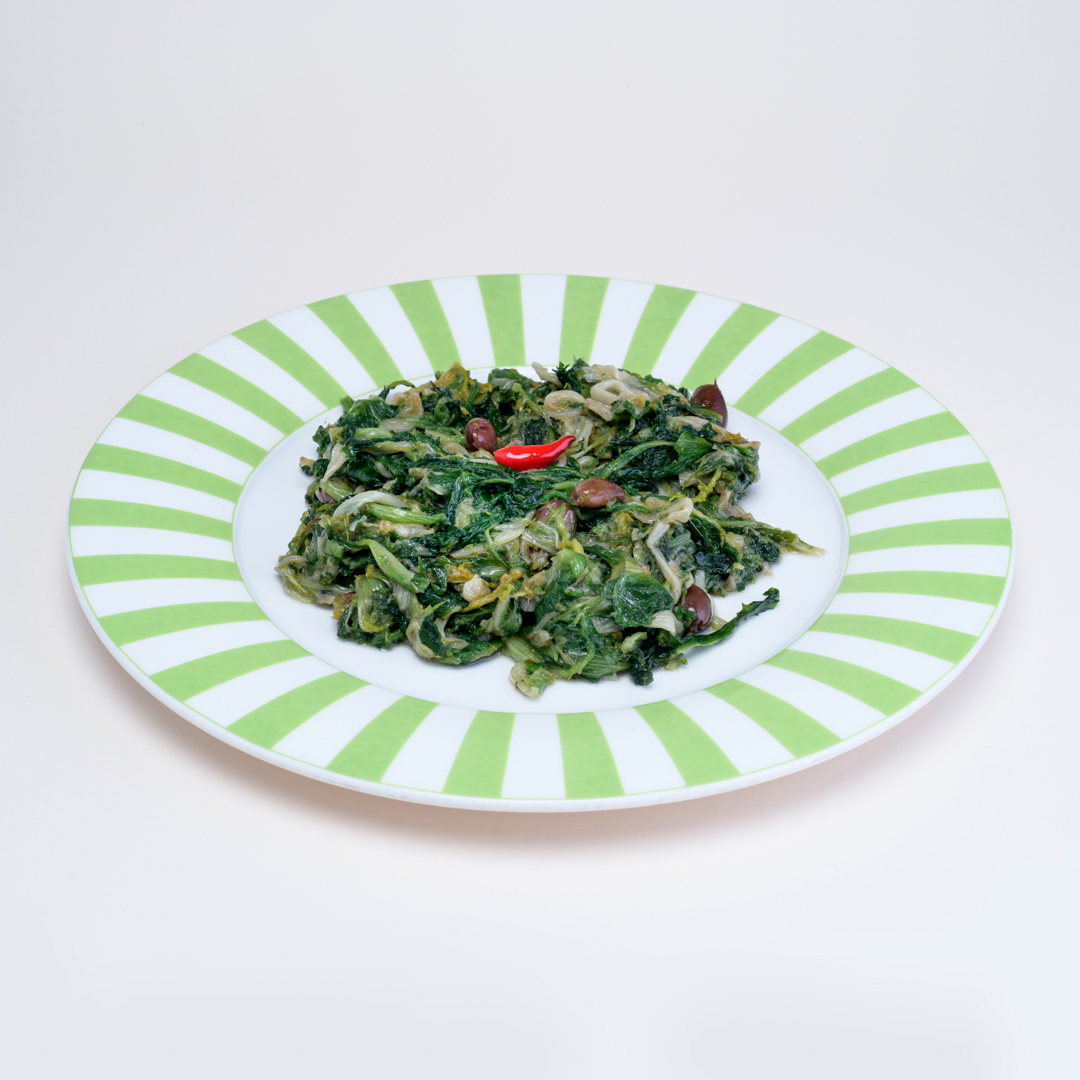 Scarola, alici e olive